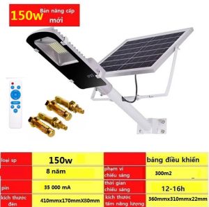 Đèn năng lượng mặt trời 150w thời gian 10-12 tiếng
