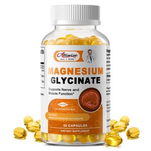 Alliwise Magnesium Glycinate 400mg Mineral Supplement For Women And Mens Natural Sleep Support And Muscle Recovery