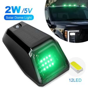 OEUVR Reusable Solar Powered Cab Lights Wireless Wear Resist Flashing Signal Lamp Easy To Install Self-Adhesive LED Truck Roof Lights Pickup Trucks