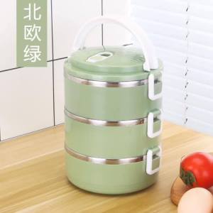 K5087 三层保温饭盒 three-layer insulated lunch box