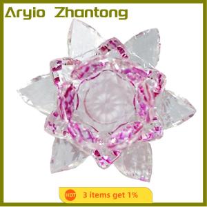 Aryio 60mm Quartz Lotus Flower Crafts Fengshui Ornaments Figurines Home Wedding Party Decor Gifts Souvenir Lucky Lotus Ornament