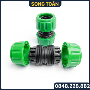 Đầu Nối Nhanh Lắp Ống Mềm Đầu Kết Nối Ống Hai Đầu Siết Ống 16 - 20mm