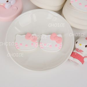 Set Series Hole Shoes HelloKitty Cartoon DIY Jibbitz Charm Button Fashion Pink Shoes Accessories For Children(M Size 10mm) For Adults(L Size 12mm) [cchoice]