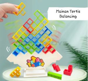 SNI Mainan Anak Fun Tetris Tower - Tetra Balancing Tower - Mainan Tetris