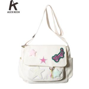 【New Arrival】Women Y2K Star Grunge Bag Large Capacity Corduroy Emo Shoulder Tote Purse Star Patches Messenger Bag Star Tote Hobo Bag