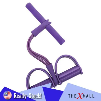 Leg Exercise Sit-up Expander Pull Rope Resistance Band Home Workout Gym Training Rope Four Tubes
