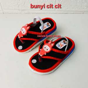 Sandal Jpit perempuan Baby Bunyi Labubu terbaru/buat umur 5-15 bulan