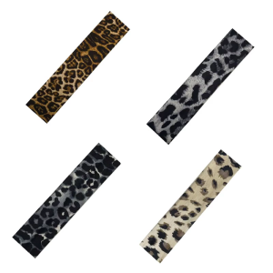 Leopard Print Athletic Hairband Stretchy Sweat Absorbent Hair Band For Exercise Yoga Outdoor
