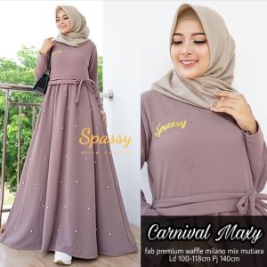BAJU GAMIS CARNIVAL MAXY DRESS CRINKLE AIR FLOW PREMIUM