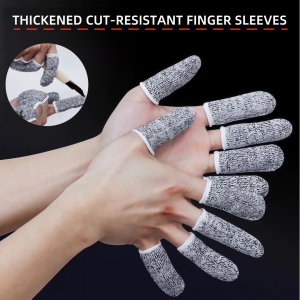 10/20/30PCS Cut-Resistant Finger Sleeves Safety Work Finger Covers Elastic and Durable Anti-Cut Finger Protectors