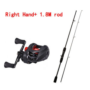 Fishing Rod Set 18+1 Ball Bearing Fishing Reel 7.2:1 Gear Ratio Baitcasting Reel With 0-9 Magnetic Brake Reel For Anglers Fishing Enthusiasts