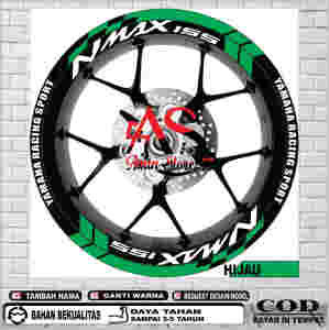 Stiker Velg Nmax / Cutting Sticker Lis Variasi Velg Yamaha Nmax