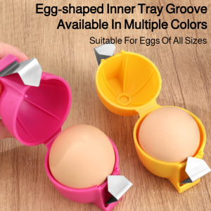 Bright Colors Shell Opener Sheller Peeling Eggs Stylish And Unique Appearance Clean And Hygienic Quick Shell Opening Toy Whisk Eggshell Separator Unique Styling Bakery