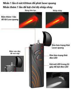 Bút soi quang 15km pin sạc cao cấp