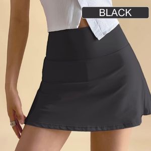FUYOGI Tennis Skirt Sports Yoga Lined Safer High Waist Runing Lift Buttocks Pocket Fashion Quick Qry