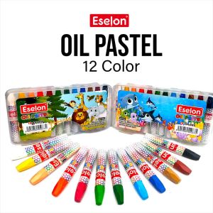 Crayon / Oil Pastel / Crayon Eselon 12 colors