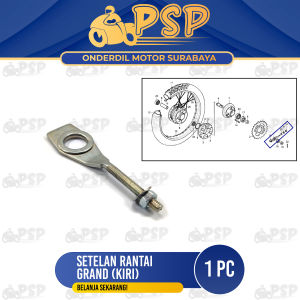 Setelan Rantai Grand KIRI (Harga Per 1 PCS) - Stelan Rante Anting Chain Adjuster Arm Lubang Besar