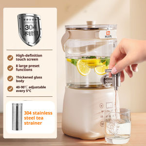 (Malaysian Plug)3L Health Pot Electric Kettle Tea And Water Separation 304 Stainless Steel Filter Screen 24H Portable Thermostatic kettle With Faucet