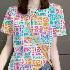 2025 Zumba Wear Outfit For Women Drifit T Shirt Running Jogging Attire Womens T-Shirts Dry Fit Sports Over Size Tshirt Fashion Tops