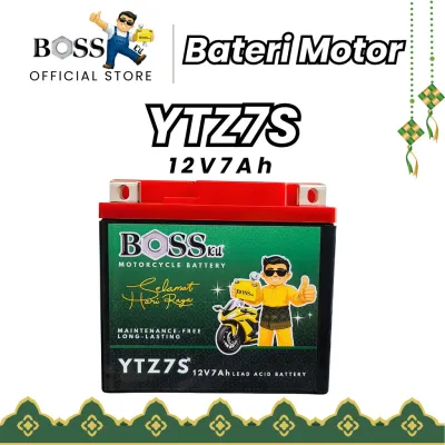 BOSSKU BATERI YTZ7S RAYA EDITION MOTOR BATTERY YTZ7 YTZ7V (YT6B YTZ6V) RS150 RSX CBR150 NVX 155 V2 ADV 150 N-MAX