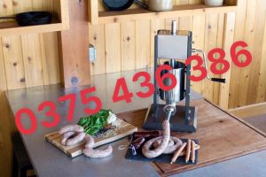 Máy đùn xúc xích 2 đầu lòng dồi nem chua lạp xưởng chạy điện 220v 10L