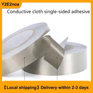 【Local shipping】 20 Meter Conductive Fabric Cloth Tape 5mm 20mm Width Single-Sided Laptop Cellphone LCD EMI Shielding Adhesive Tape Insulating Electromagnetic Waveguide Electrical Cloth Tape