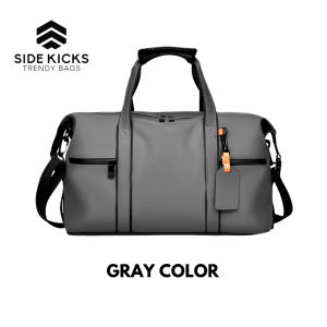 SIDE KICKS Broadway Duffle Bag Waterproof PU Travel Casual Men Woman Beg Sandang Kalis Air 大容量防水行李包