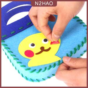 N2HAO 8Pcs Trẻ Em May Kit DIY Cảm Thấy Bộ Dụng Cụ May Mầm Non Giáo Dục Đồ Chơi Thủ Công Cảm Thấy Với An Toàn Kim Cho Bé Trai Cô Gái Người Mới Bắt Đầu