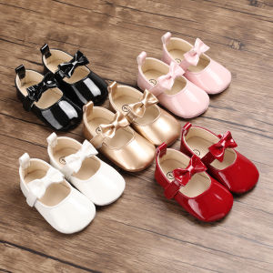 Newborn Princess shoes Baby Shoes Soft rubber sole breathable baby girl first walking toddler infant shoes 0-18Months Christmas present#B237