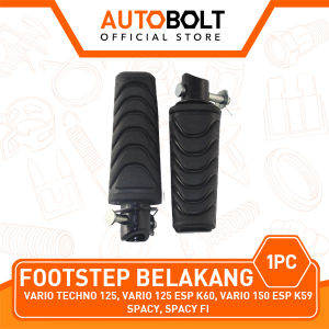 Footstep Belakang Vario Techno 125 & Spacy Karbu FI F1 & Vario 125 150 New FI F1 eSP LED K59 K90 &  Foot Step Fotstep Bustep Pijakan Injekan