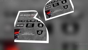 Acrylic 2D Plate Motor Number Plate Custom DS Brand M2