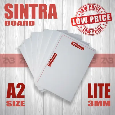 10 pcs 3mm Sintra Board A3 / A4 / A2 / A5 Size