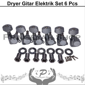 Dryer Gitar Elektrik Sejajar Full Set Pemutar Senar Gitar Listrik