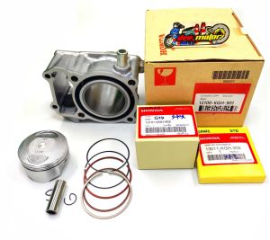 เสื้อสูบ ลูกสูบแหวนแท้ศูนย์ honda +เสื้อเกรดแท้โรงงาน ปะเก็นสลักครบ Sonic sonic125 โซนิค125 sonic-125 ลูกเดิมสแตนดาร์ด 58มิล. STD