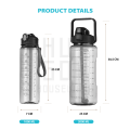 HUGO Botol Minum Motivasi Set 2 in 1 Botol Air 2 Liter + 1 Liter Botol Anak Sekolah Premium BPA FREE. 
