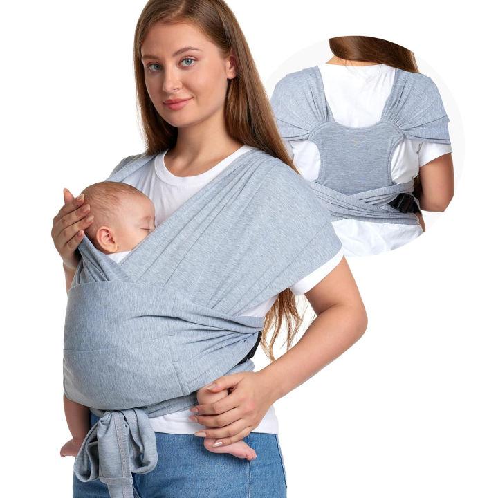Baby Wrap Carrier Skin-Friendly Fabric, T-Shirt Design Baby Carrier