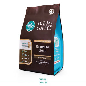 กาแฟคั่วบด SUZUKI COFFEE Espresso Blend สูตรเข้มมาก