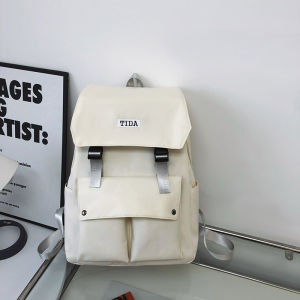 TIDA Urban Stripes Oxford Cloth School Backpack for Teens Waterproof Harajuku Style Large Capacity Bag