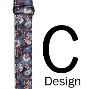 Morrison Malaysia Batik Style Adjustable Guitar Strap for Acoustic Electric Classical Guitar Bass Guitar