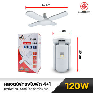 หลอดไฟ LED ทรงใบพัด 120W 150W 180W 200W หลอดไฟใบพัด หลอดไฟติดเพดานห้อง ไฟเพดาน ไฟขายของตลาดนัด ไฟแฉก หลอดไฟสว่างมาก ผ่านมาตรฐาน มอก. ขั้วE27