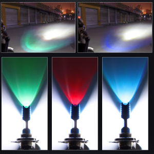 Senhi 1X12V ไฟหน้ารถจักรยานยนต์ H4 H6 P15D H7 BA20D Dual สีแบบบูรณาการหมอก Super Bright หมอกไฟหน้า