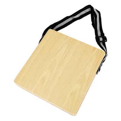 Cajon Drum Compact Box Drum Cajon Flat Hand Portable Travel Cajon Drum With Adjustable Strap Performance Music InstrumentFast shipping