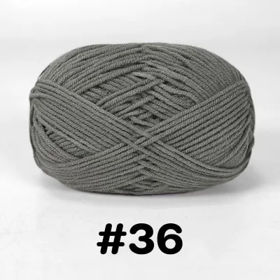 ไหมพรมคอตตอนนม น้ำหนัก50กรัม ไหมเนื้อเนียนนุ่มไม่ระคายผิว ไหมพรม 4ply milk cotton yarn
