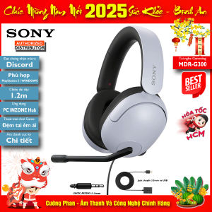Tai Nghe Chơi Game Sony INZONE H3 - MDR-G300 - PS3 PS4 PS5 PC Lapop Nintendo Xbox Và Nhiều Thiết Bị Dùng Cổng 3.5mm - Nghe Nhạc & Học Ngoại Ngữ Tốt - Bảo Hành 12 tháng