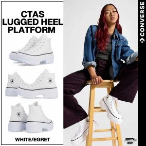 CONVERSE คอนเวิร์ส รองเท้าผ้าใบ รองเท้าแฟชั่น รองเท้าผู้หญิง รองเท้า CON W Women CTAS Chuck Taylor All Star Lugged Heel HI A10364CMF4WTXX (2900)