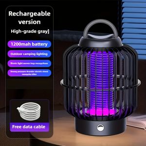 [USB Mosquito Killer] Ultra-Large Range USB Rechargeable Mosquito Killer Lamp | Night Light Table or Wall Mount Long-Lasting Battery Suitable for Outdoor Camping Travel Bedroom etc. Multiple Colors and Sizes