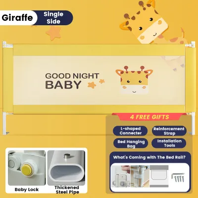 Orzbow Baby Safety Bed Guard Bed Fence Anti-falling Bed Rail for Kids Babys Bed Rails Suitable for King & Queen Size Bed