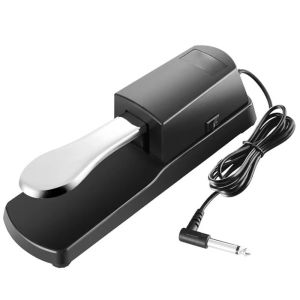 MECOME Easy Installation Sustain Pedal Stable Durable Universal Single Pedal High Quality Professional Multi-use Damper Pedal Studio