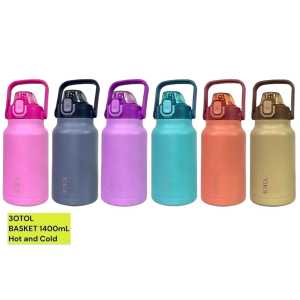 THERMOS KOPI DUBBLIN TERMOS MERK BOTOL BASKET 1400ML STAINLESS ADA SEDOTAN TAHAN PANAS DAN DINGIN