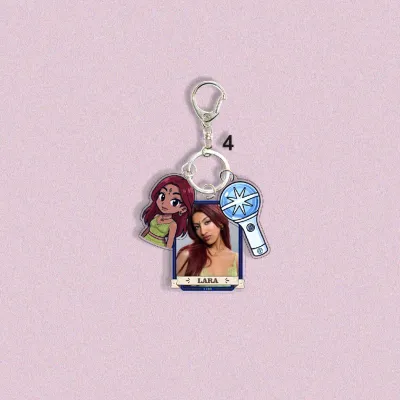 YT KATSEYE Acrylic Keychain BEAUTIFUL CHAOS Support Stick Pendant Bags Accessories Stars Periphery TY